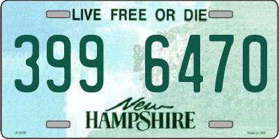 NH license plate 3996470