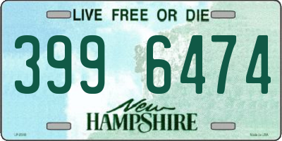 NH license plate 3996474