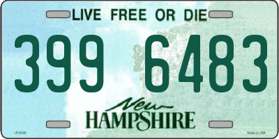 NH license plate 3996483