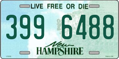 NH license plate 3996488