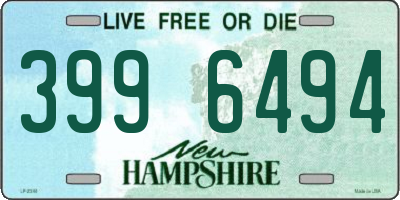 NH license plate 3996494