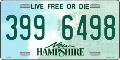 NH license plate 3996498