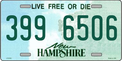 NH license plate 3996506