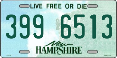 NH license plate 3996513