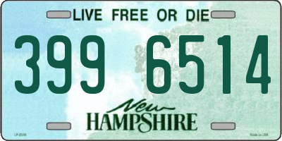 NH license plate 3996514