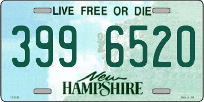 NH license plate 3996520