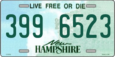 NH license plate 3996523