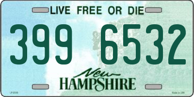 NH license plate 3996532