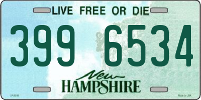 NH license plate 3996534