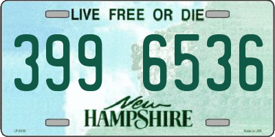 NH license plate 3996536