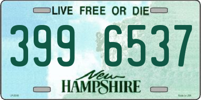 NH license plate 3996537