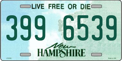 NH license plate 3996539