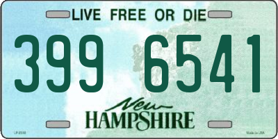 NH license plate 3996541