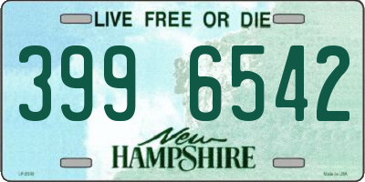 NH license plate 3996542