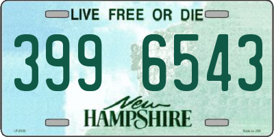 NH license plate 3996543