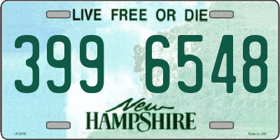 NH license plate 3996548