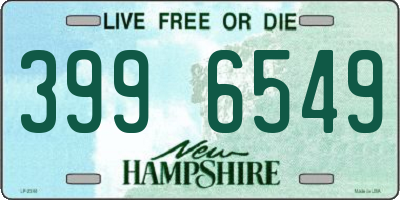 NH license plate 3996549