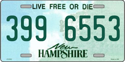 NH license plate 3996553