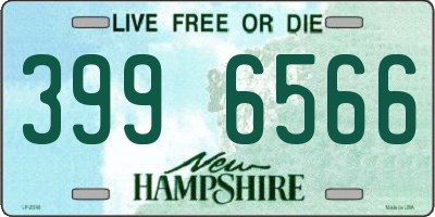 NH license plate 3996566