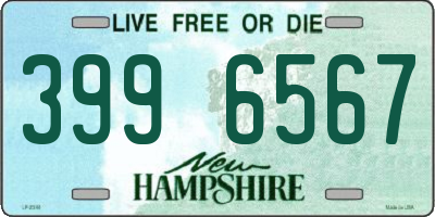 NH license plate 3996567