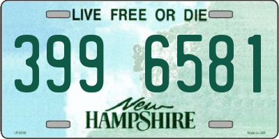 NH license plate 3996581