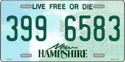 NH license plate 3996583