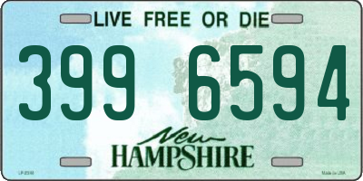 NH license plate 3996594