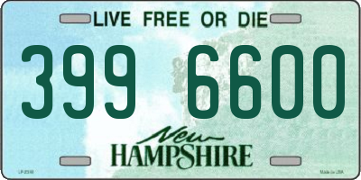 NH license plate 3996600