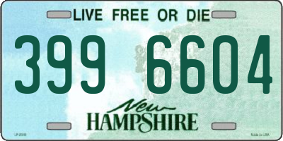 NH license plate 3996604