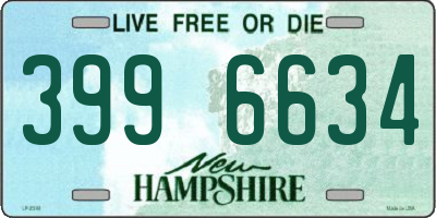 NH license plate 3996634