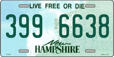 NH license plate 3996638