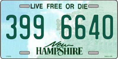 NH license plate 3996640