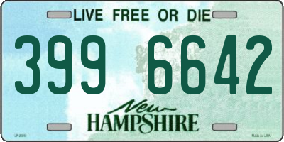 NH license plate 3996642