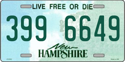 NH license plate 3996649