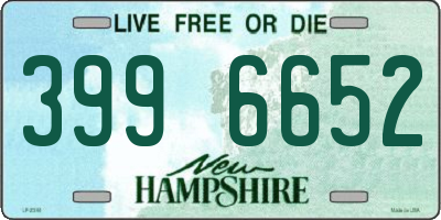 NH license plate 3996652