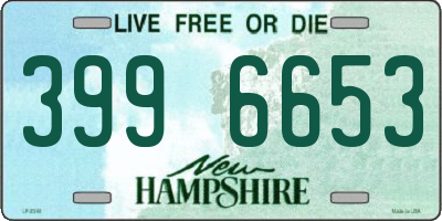 NH license plate 3996653