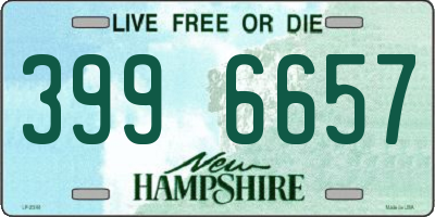 NH license plate 3996657