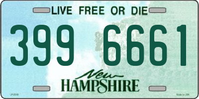 NH license plate 3996661