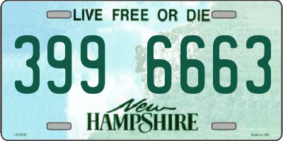 NH license plate 3996663