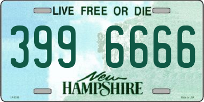 NH license plate 3996666