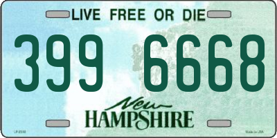 NH license plate 3996668