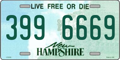 NH license plate 3996669