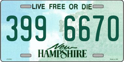 NH license plate 3996670