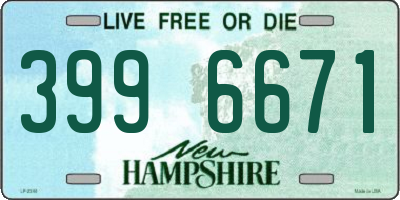 NH license plate 3996671