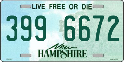 NH license plate 3996672