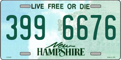 NH license plate 3996676