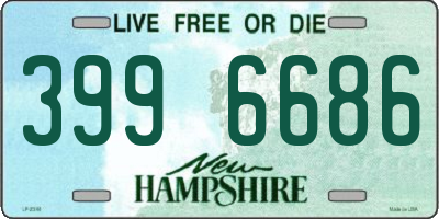 NH license plate 3996686