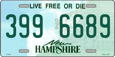 NH license plate 3996689