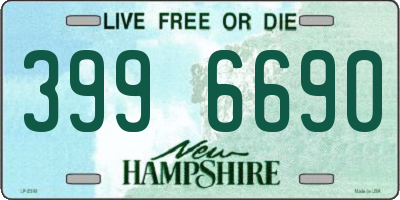 NH license plate 3996690