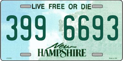 NH license plate 3996693